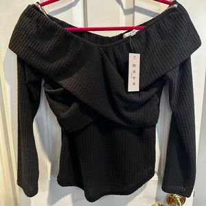 Brand New Off Shoulder criss cross top size large
